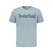 Timberland Light Blue Organic Cotton Men T-Shirt - ACCEXO