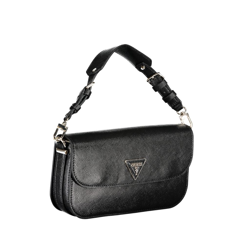 Guess Jeans Black Polyethylene Handbag - ACCEXO