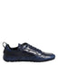 Dolce & Gabbana Dark Blue Leather Low Top Men Sneakers Shoes - ACCEXO