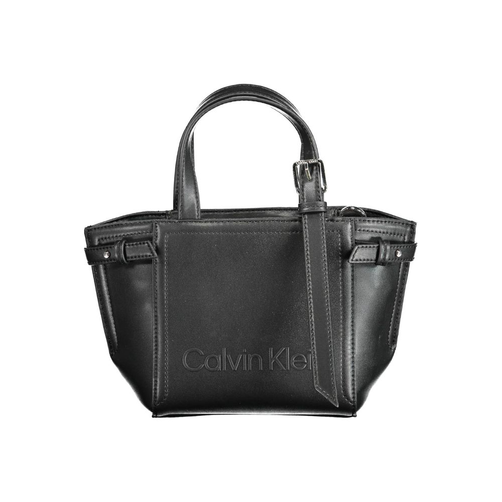 Calvin Klein Black Polyester Handbag - ACCEXO