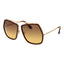 Max Mara Brown Metal Sunglasses