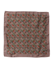 Dolce & Gabbana Brown Chilis Silk Square Men Foulard Scarf - ACCEXO