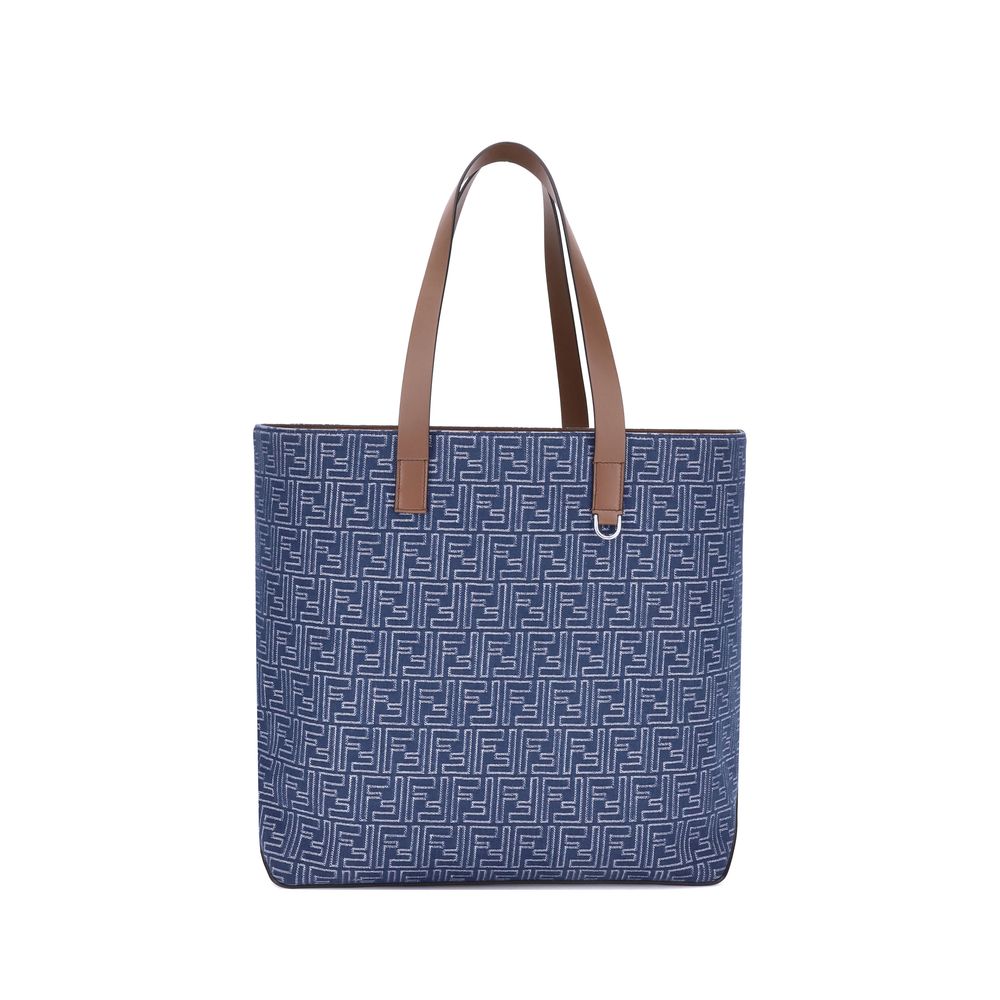 Fendi Embroderied denim Tote Bag - ACCEXO