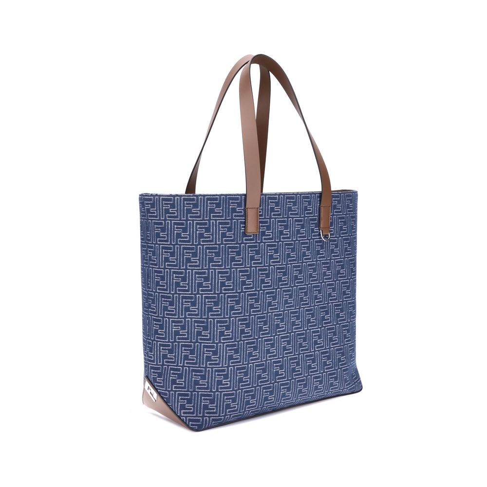 Fendi Embroderied denim Tote Bag - ACCEXO