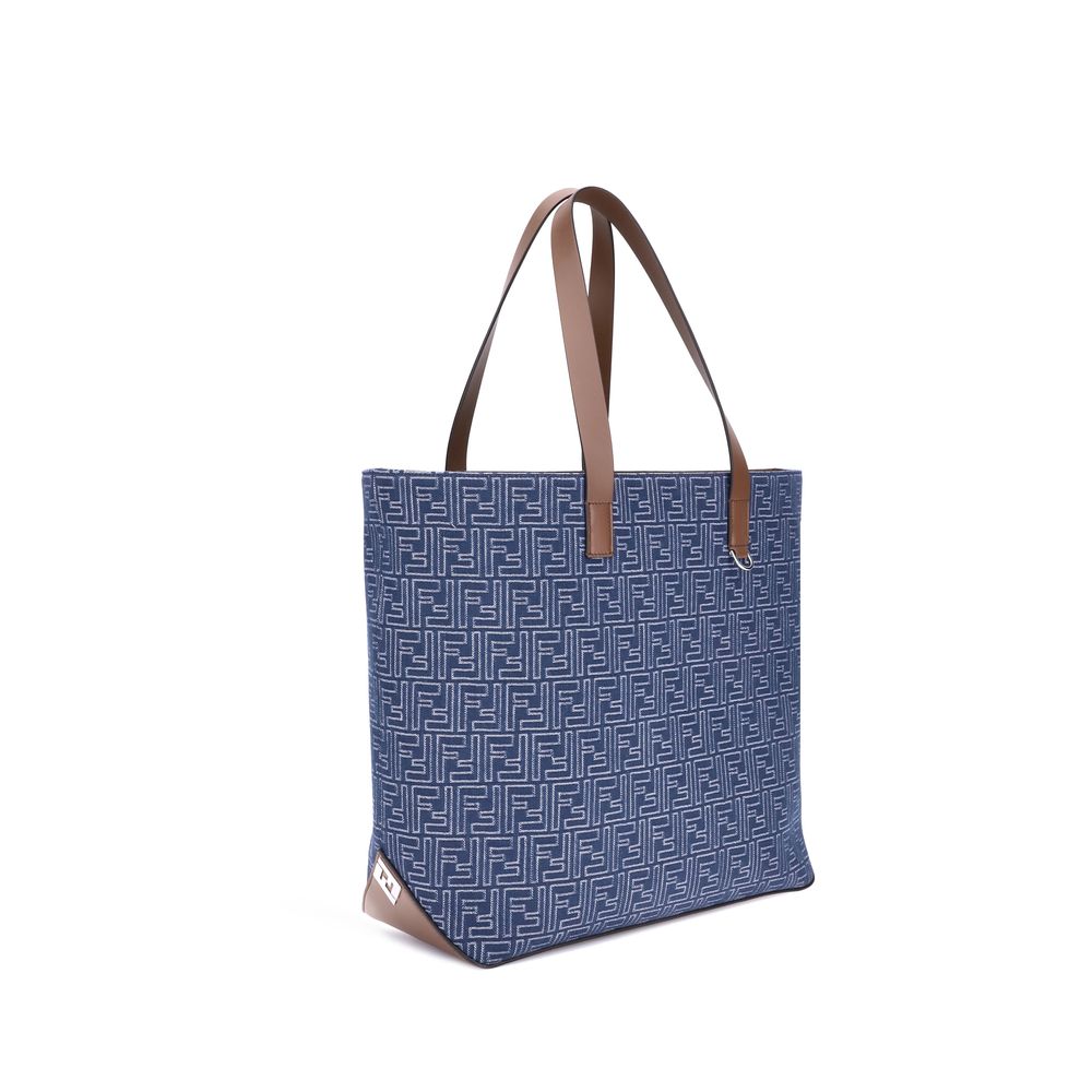 Fendi Embroderied denim Tote Bag - ACCEXO