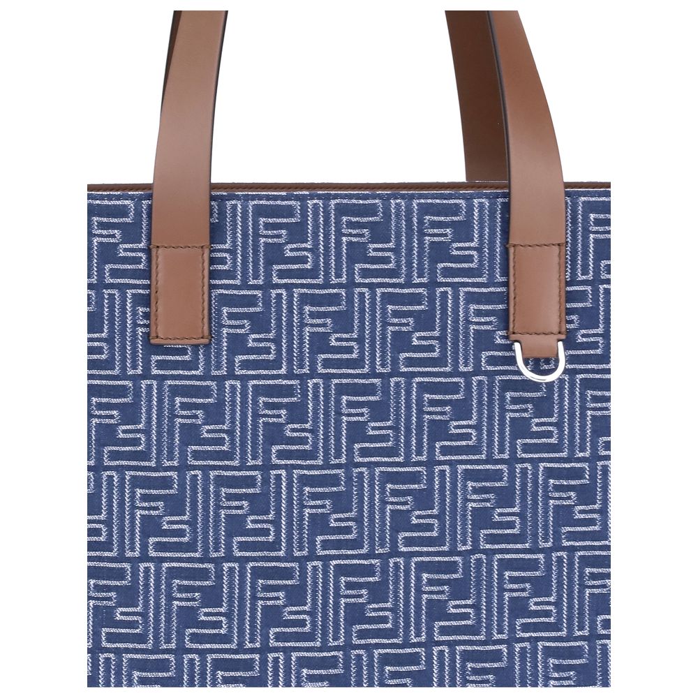Fendi Embroderied denim Tote Bag - ACCEXO