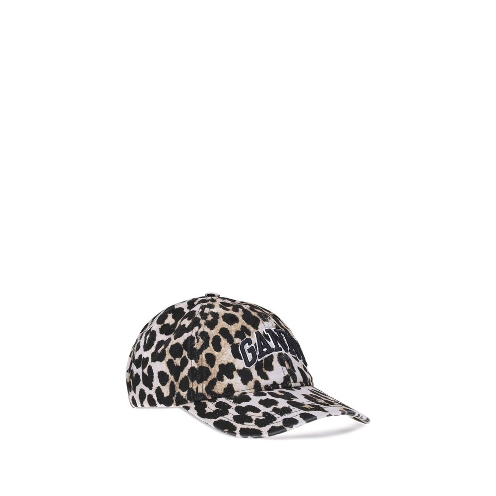 Ganni Leopard Baseball Hat - ACCEXO