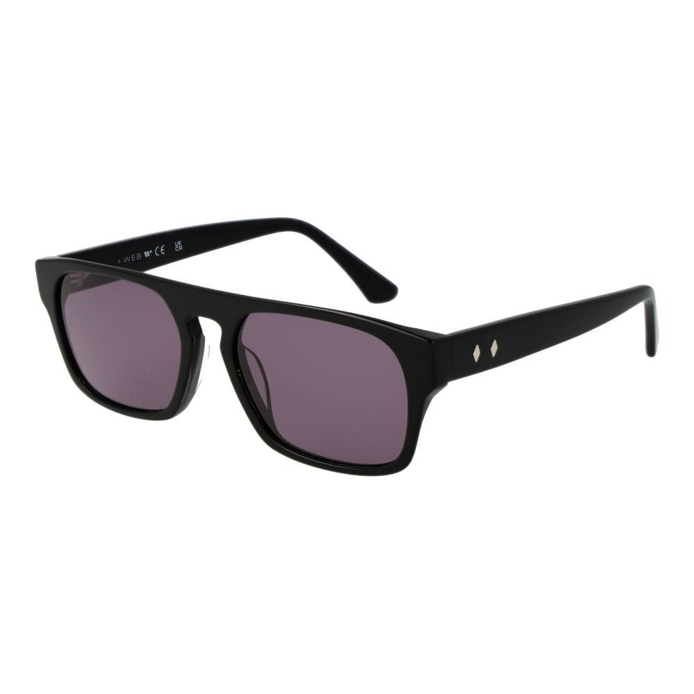 Web Black Unisex Sunglasses - ACCEXO