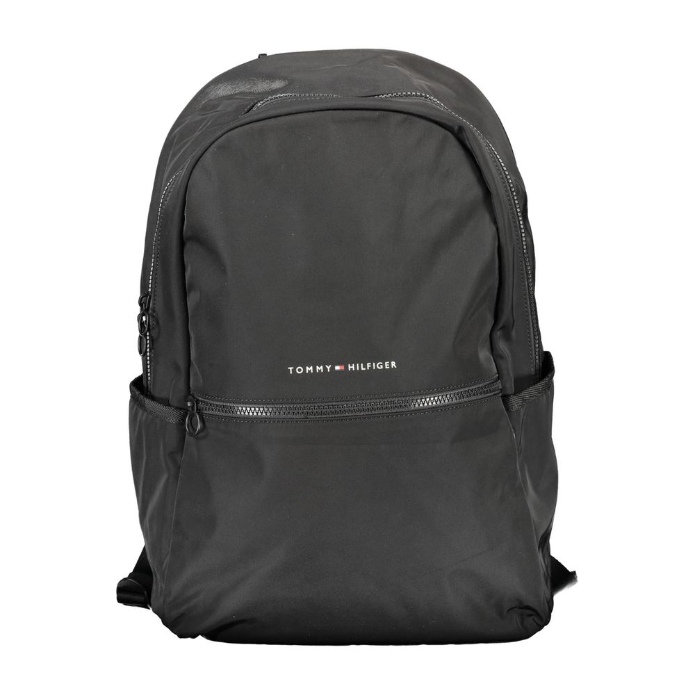 Tommy Hilfiger Black Polyester Backpack - ACCEXO