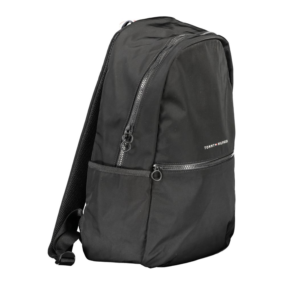 Tommy Hilfiger Black Polyester Backpack - ACCEXO