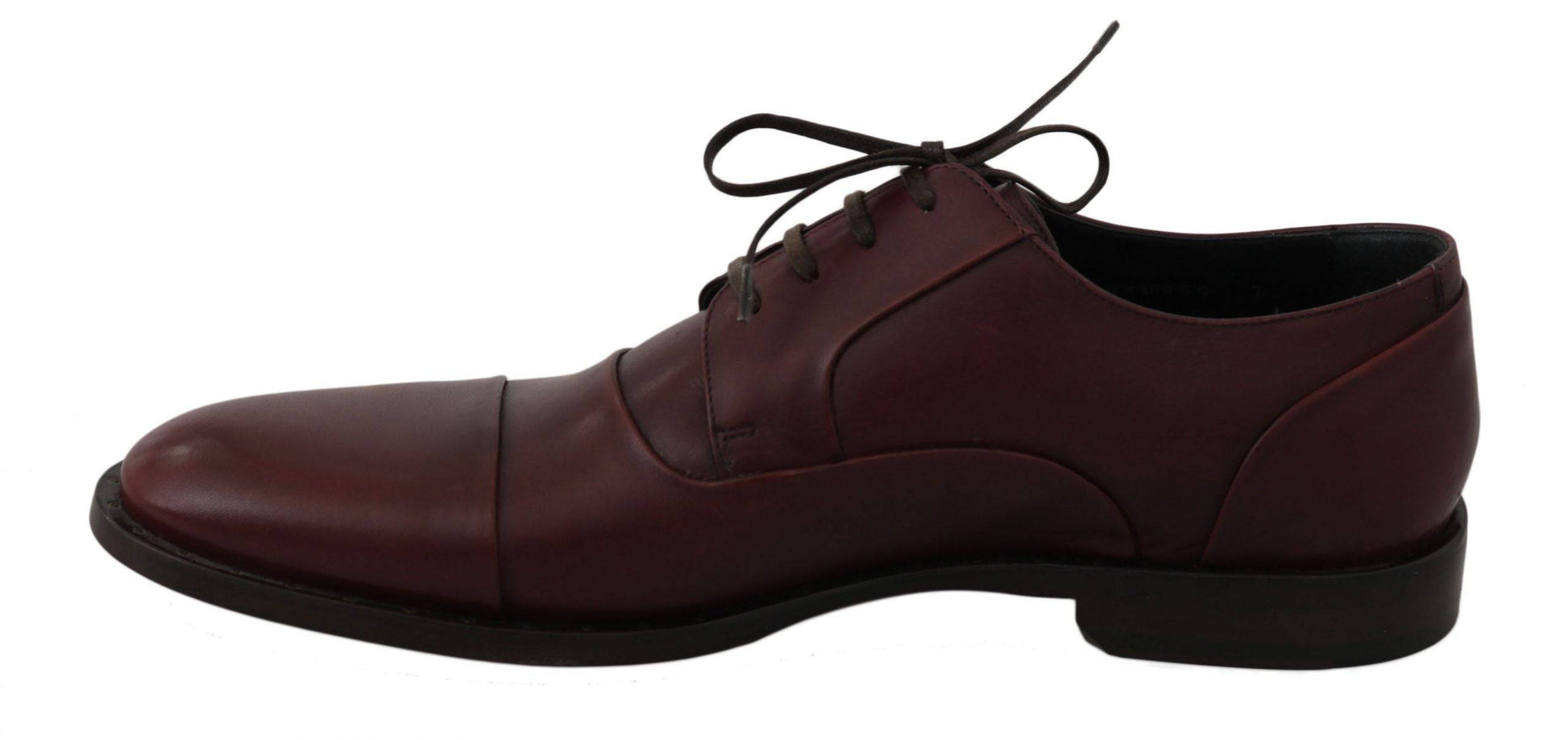 Dolce & Gabbana Elegant Bordeaux Leather Dress Shoes - ACCEXO