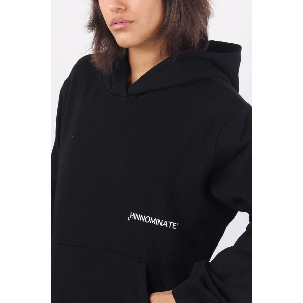 Hinnominate Black Cotton Sweater - ACCEXO