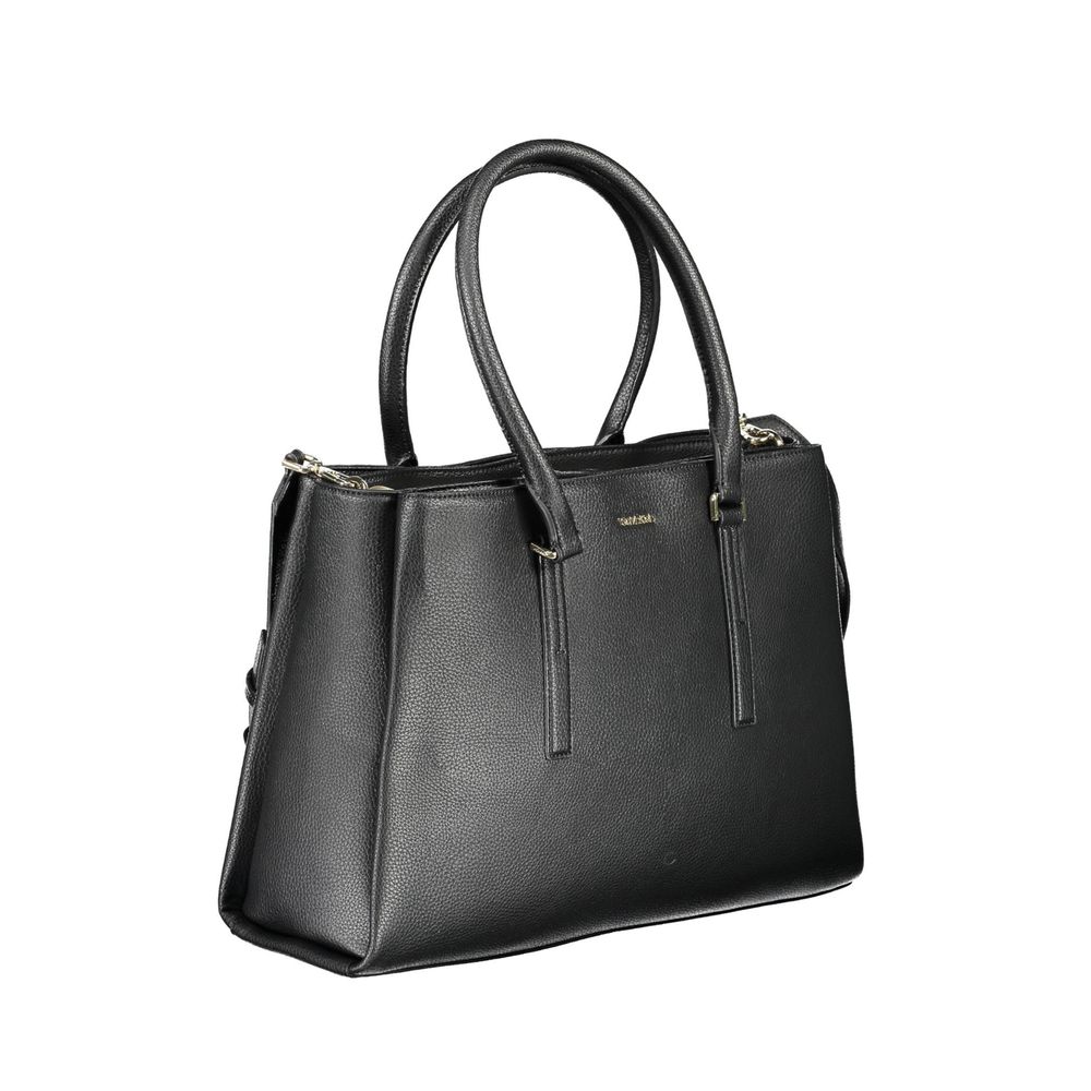 Calvin Klein Black Polyester Handbag - ACCEXO