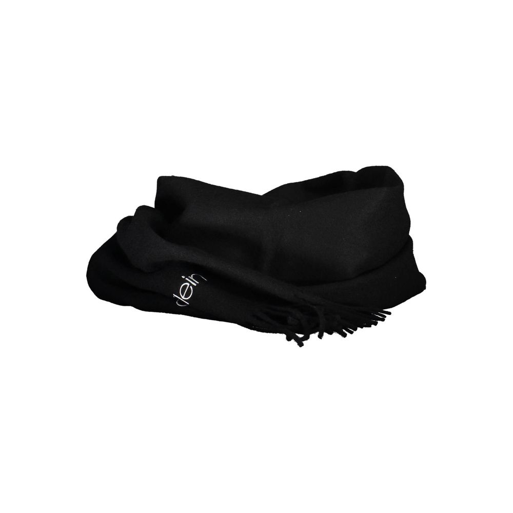 Calvin Klein Black Polyester Scarf - ACCEXO