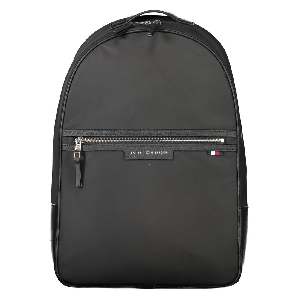 Tommy Hilfiger Black Polyester Backpack - ACCEXO