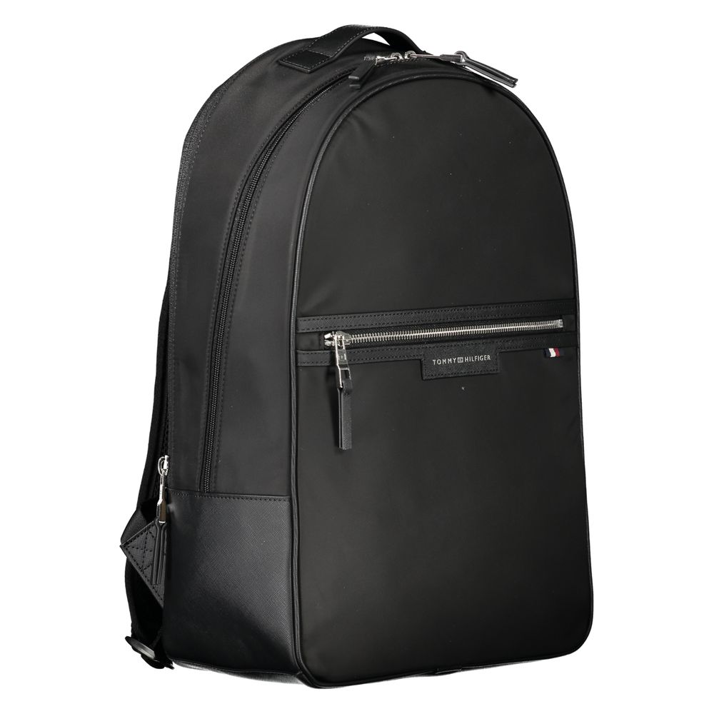 Tommy Hilfiger Black Polyester Backpack - ACCEXO