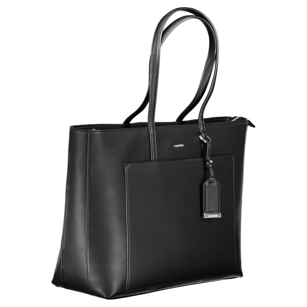 Calvin Klein Black Polyester Handbag - ACCEXO