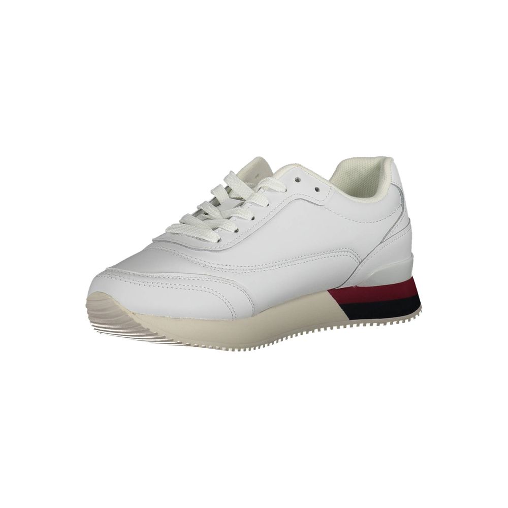 Tommy Hilfiger White Polyester Sneaker - ACCEXO