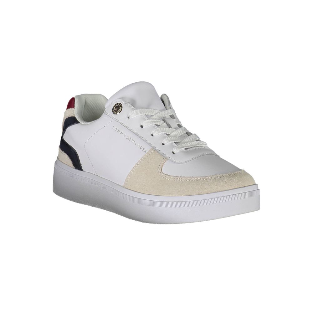 Tommy Hilfiger White Polyester Sneaker - ACCEXO