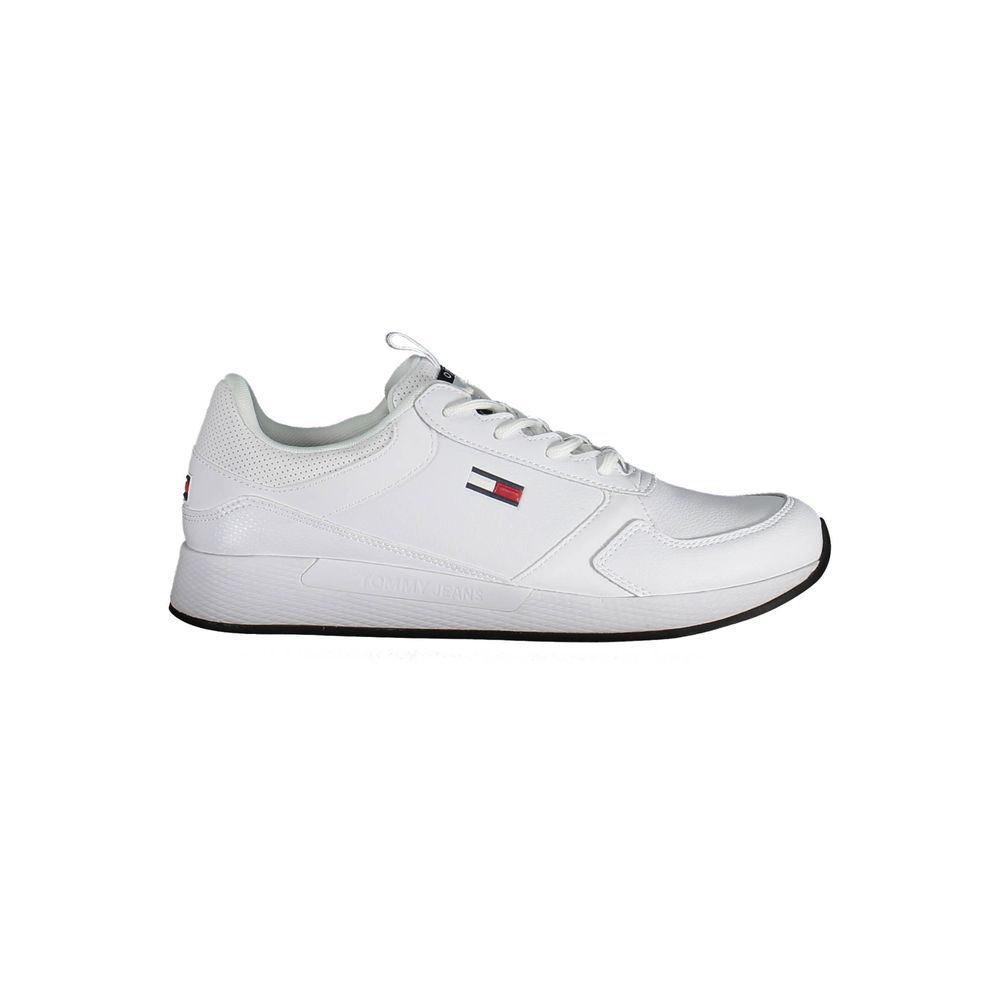 Tommy Hilfiger White Polyester Sneaker - ACCEXO