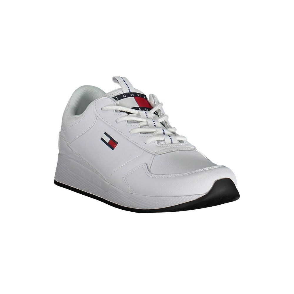 Tommy Hilfiger White Polyester Sneaker - ACCEXO