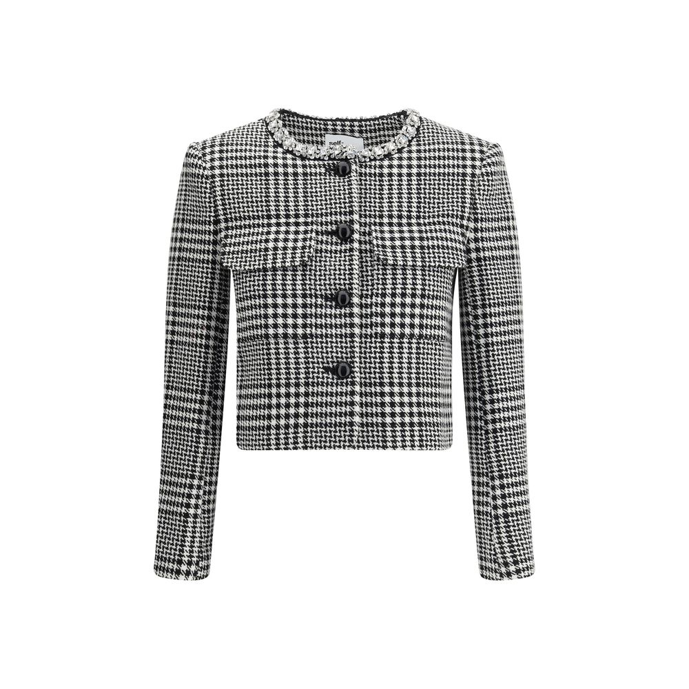 Self-Portrait Check Blazer - ACCEXO