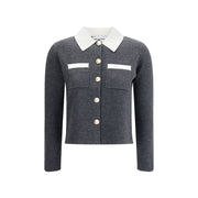 Self-Portrait Contrast collar Cardigan - ACCEXO