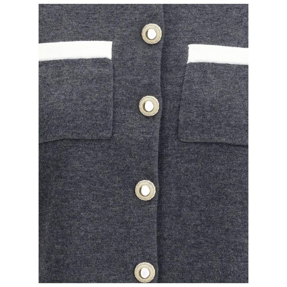 Self-Portrait Contrast collar Cardigan - ACCEXO