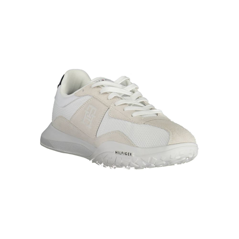 Tommy Hilfiger White Polyester Sneaker - ACCEXO