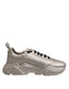 Dolce & Gabbana Silver DAYMASTER Leather Men Sneakers Shoes - ACCEXO