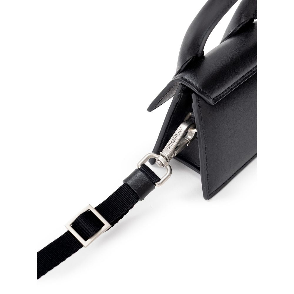 Jacquemus Black Leather Sweatshirt - ACCEXO