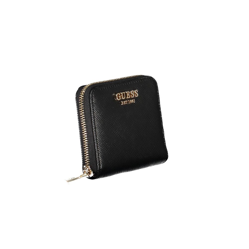 Guess Jeans Black Polyethylene Wallet - ACCEXO