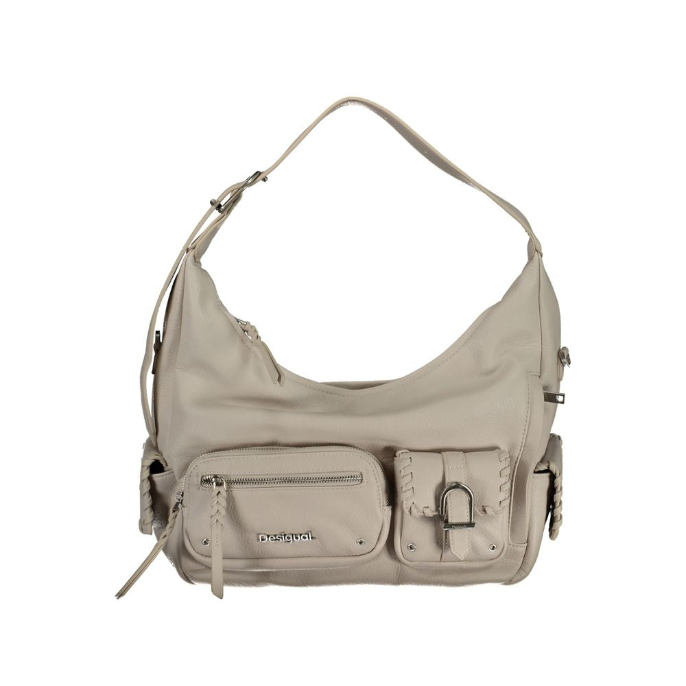 Desigual White Polyethylene Handbag - ACCEXO
