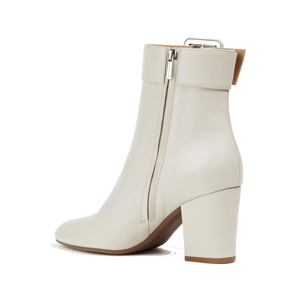 Sergio Rossi Buckled Leather Ankle Boots - ACCEXO