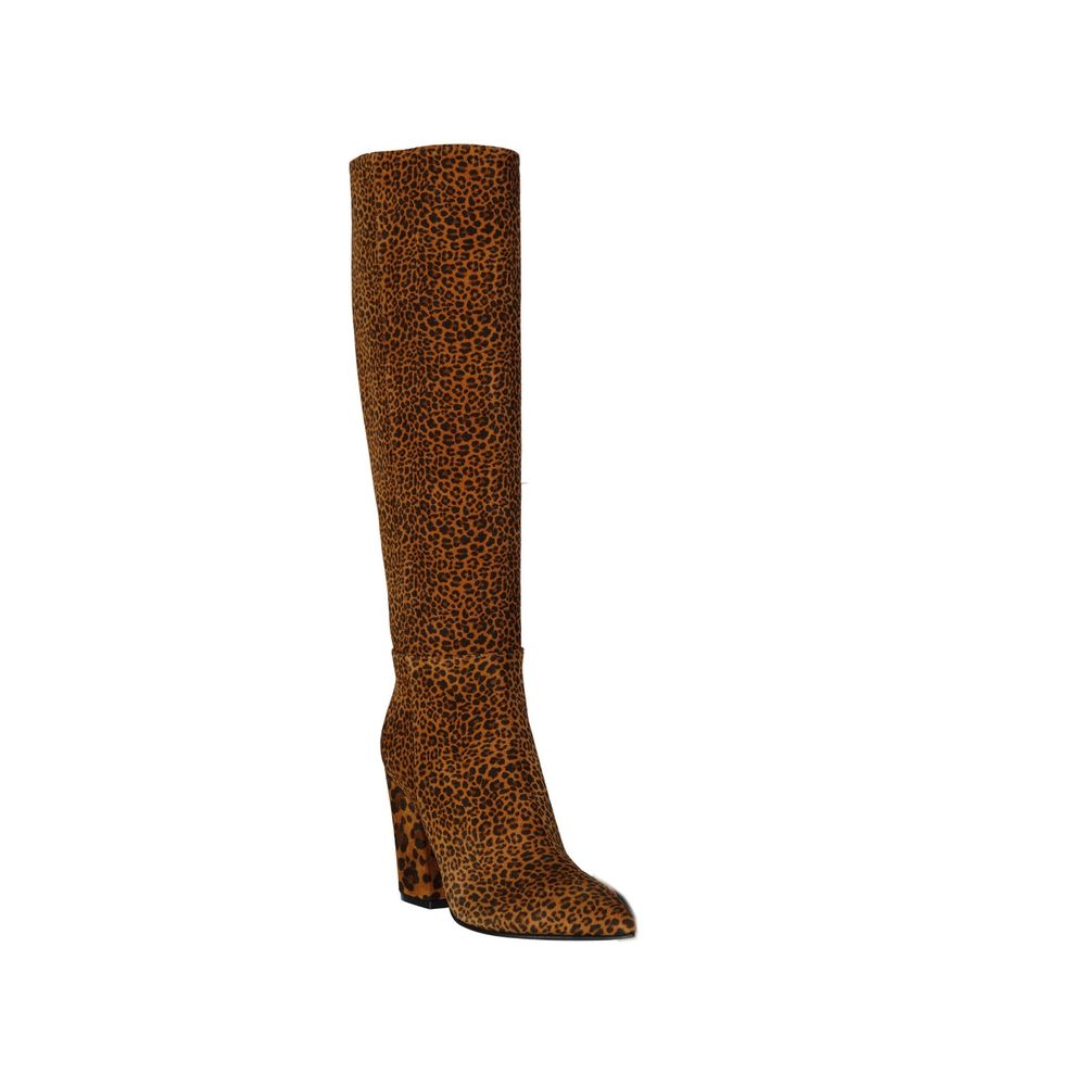 Sergio Rossi Leopard-Print Leather Boots - ACCEXO