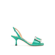 Sergio Rossi SR Twenty 060 Satin Sandals - ACCEXO
