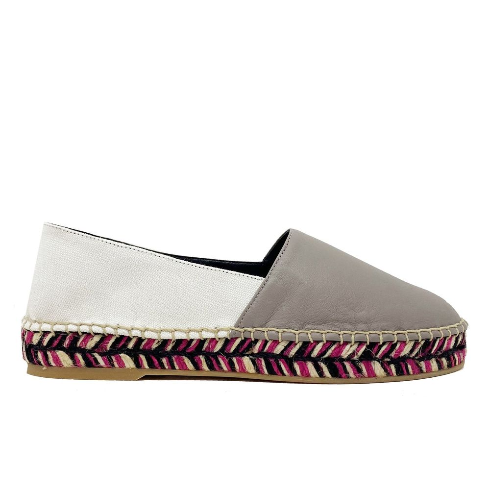 Off-White Leather Espadrilles - ACCEXO