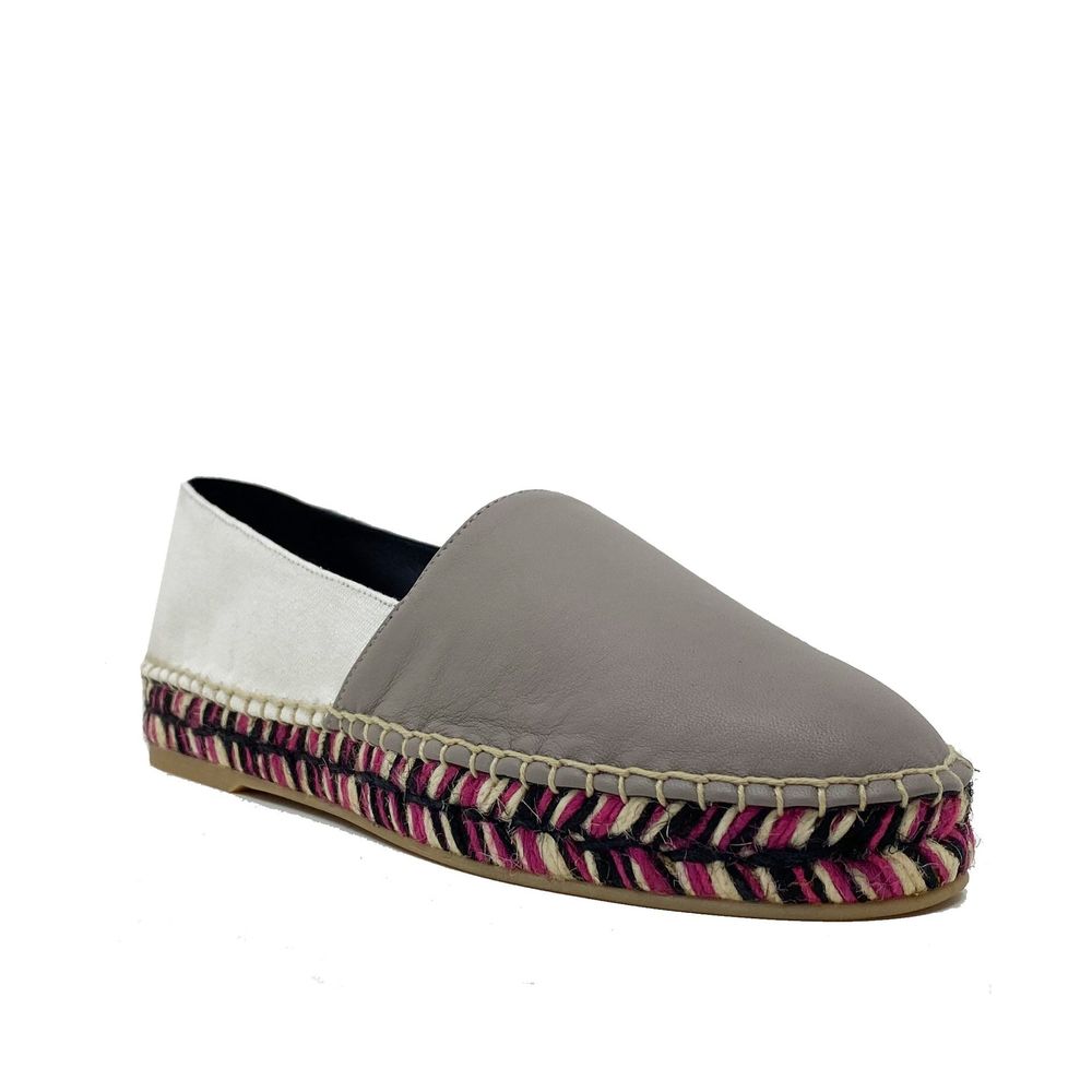 Off-White Leather Espadrilles - ACCEXO