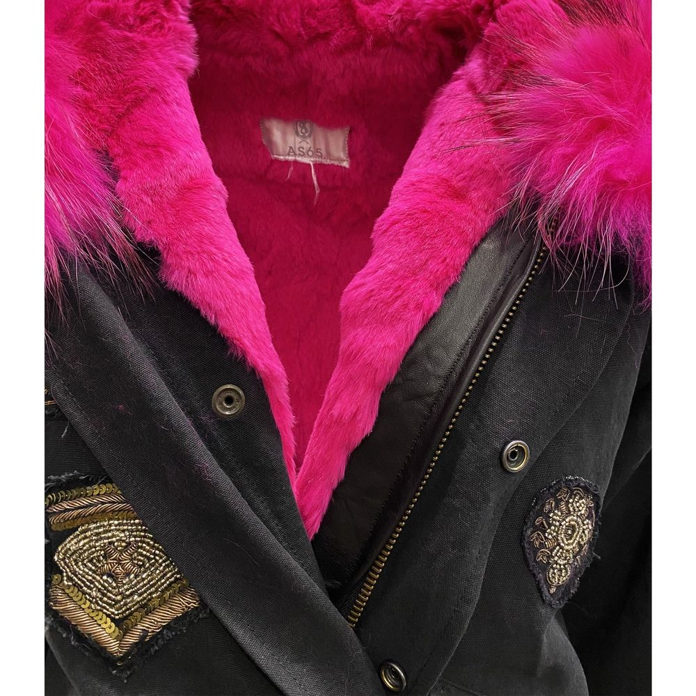 AS65 Canvas Embellished Parka Jacket - ACCEXO