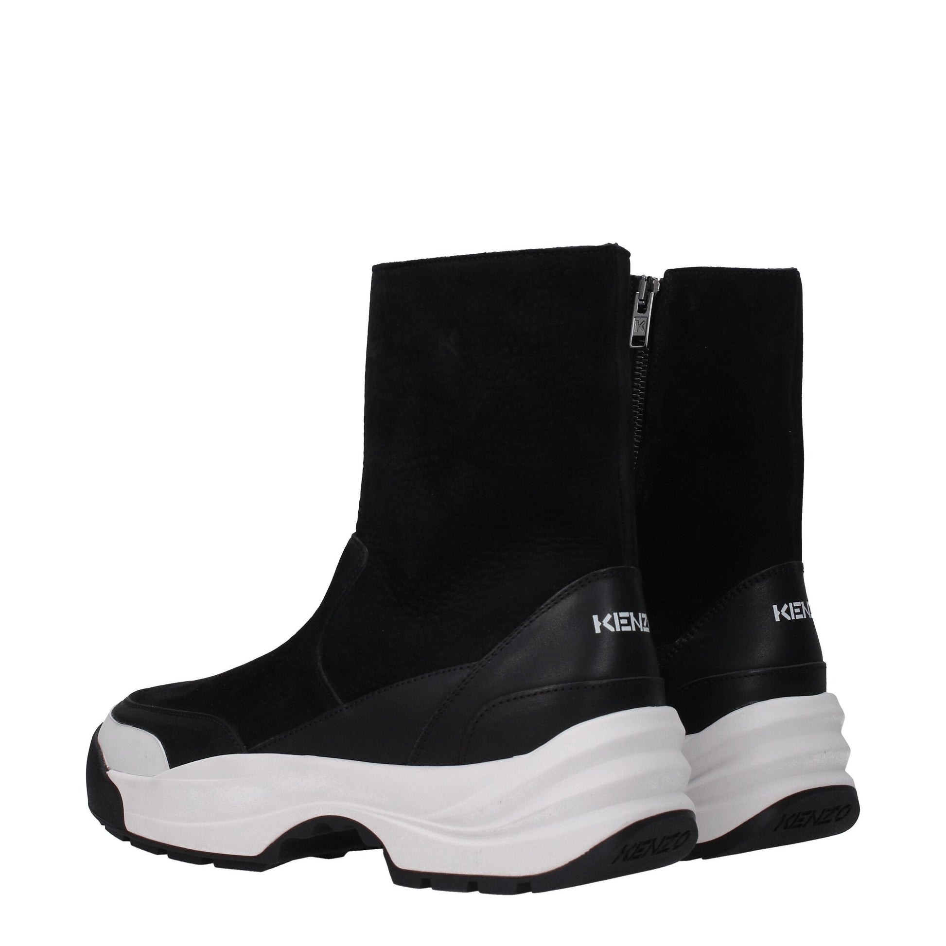 Kenzo Black Leather Ankle - ACCEXO