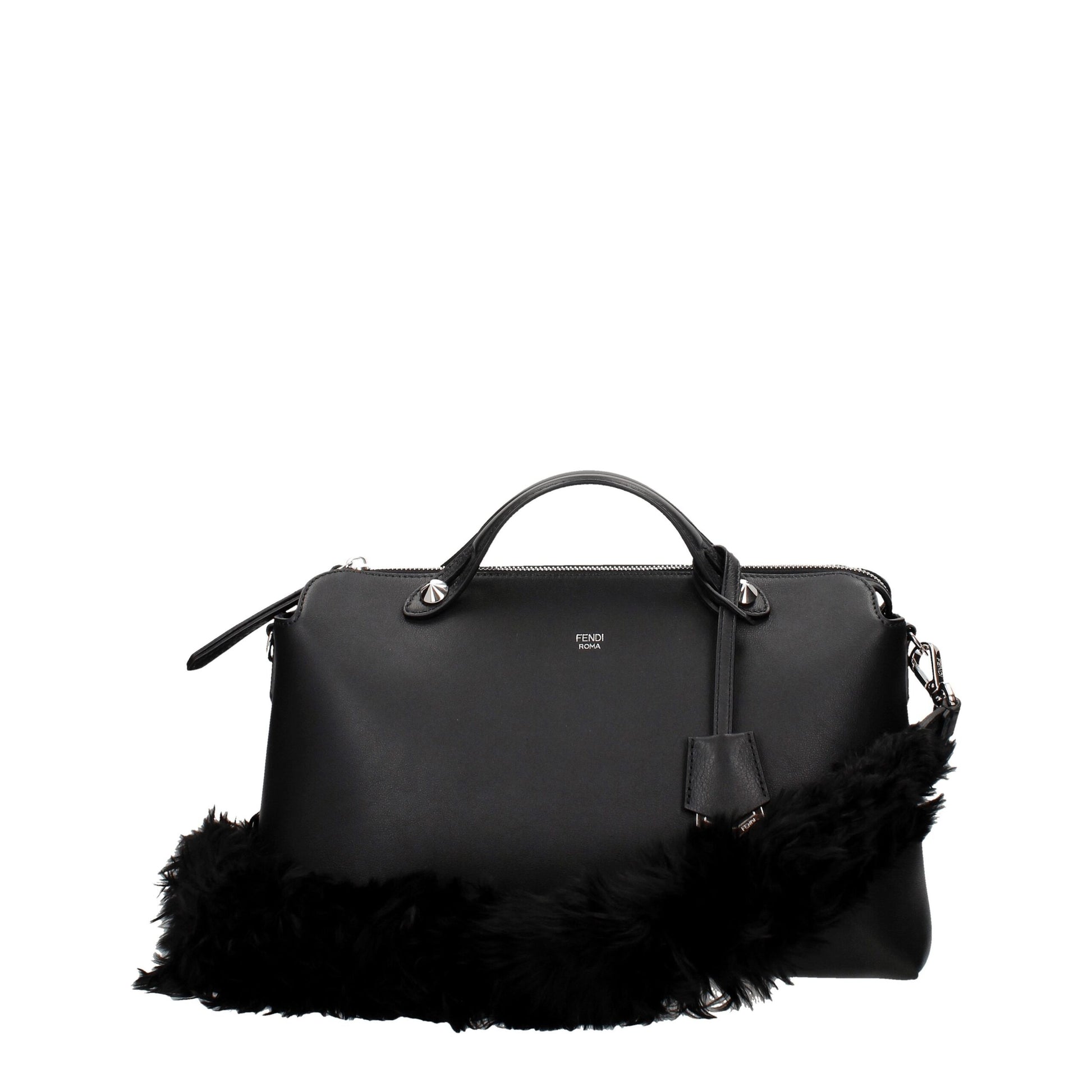 Fendi Black Leather Shoulder Bag - ACCEXO