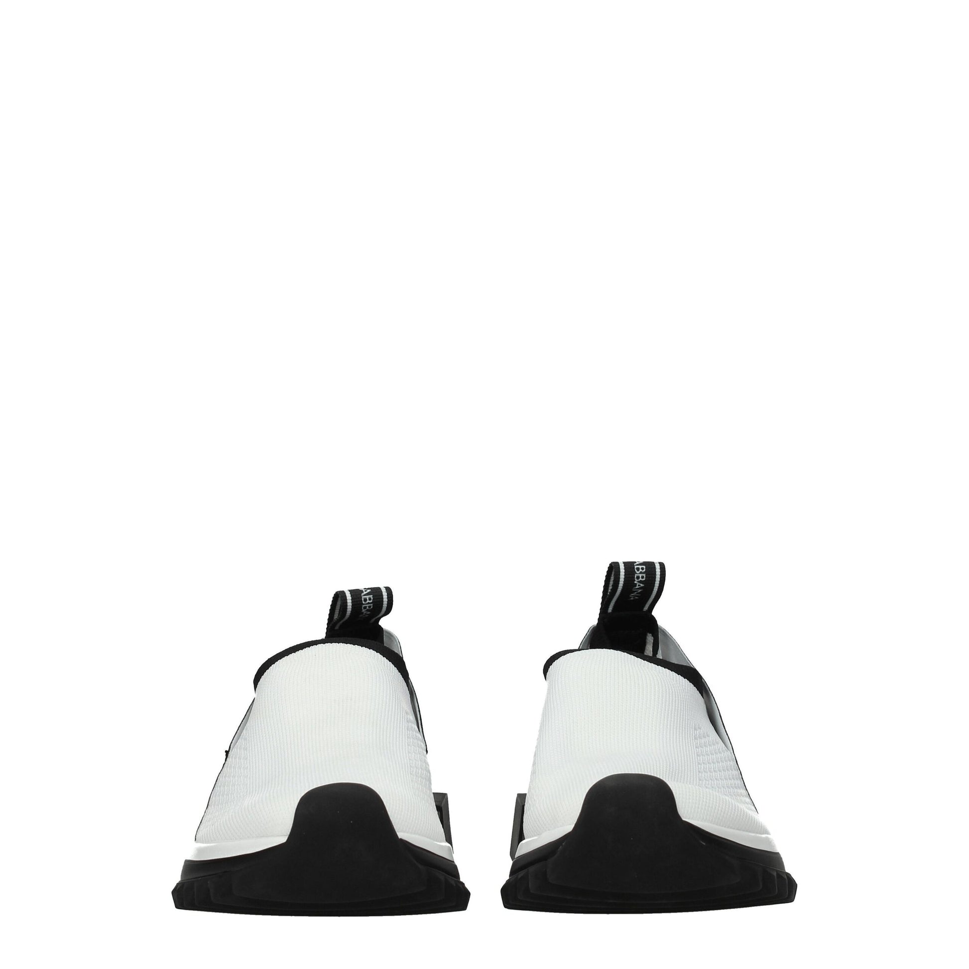 Dolce & Gabbana White Fabric Sneakers - ACCEXO