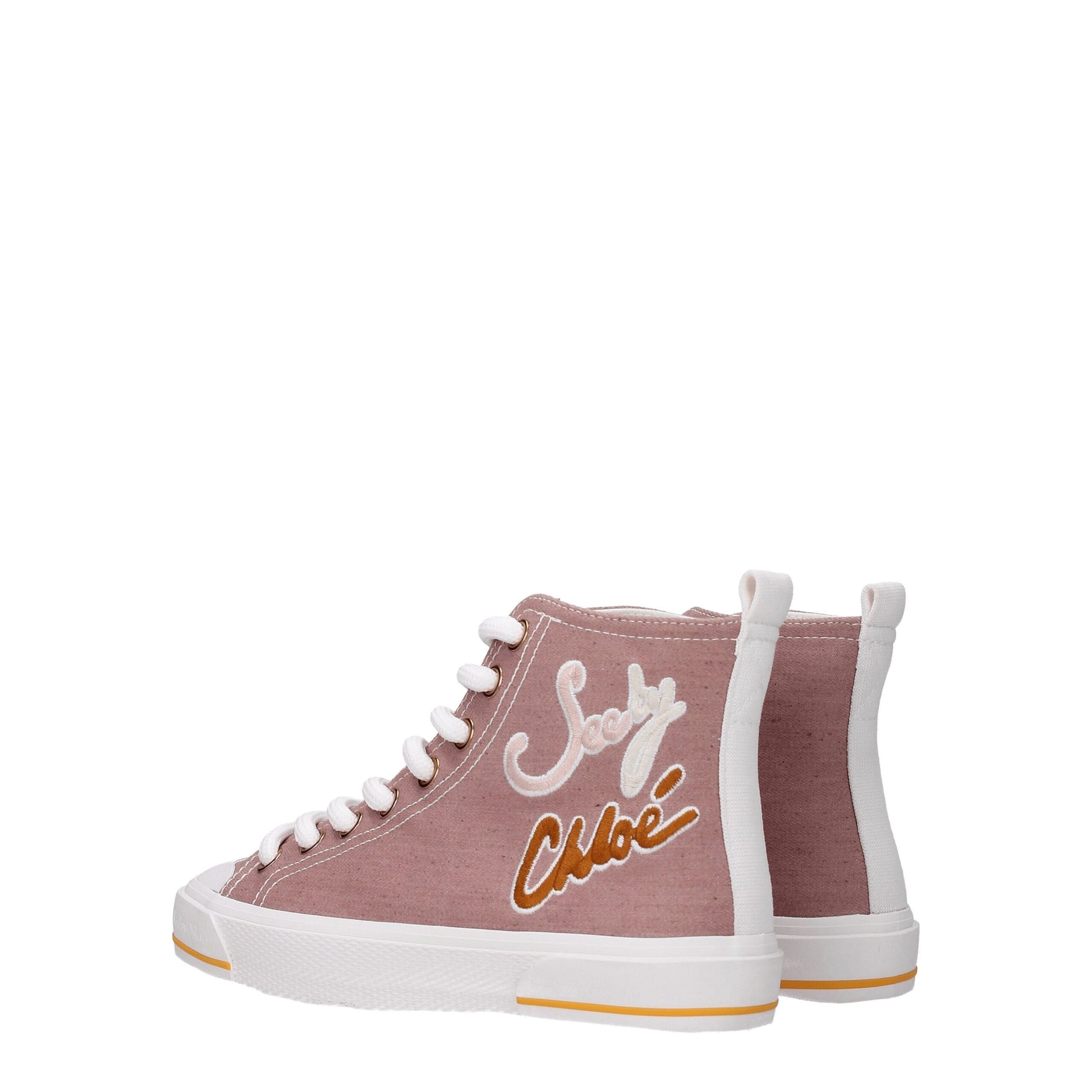 See By Chloé Pink Fabric Sneakers - ACCEXO