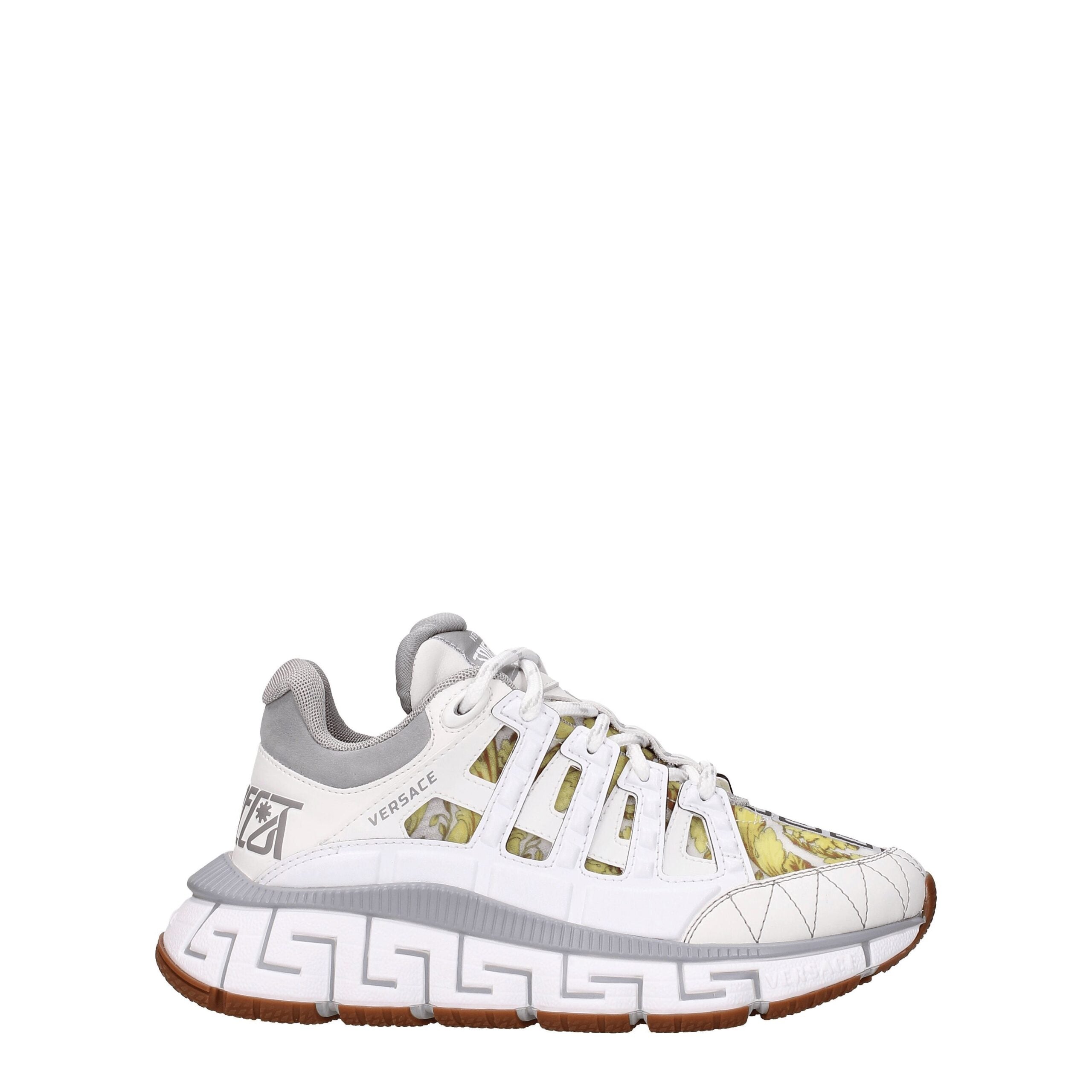 Versace White Leather Sneakers - ACCEXO