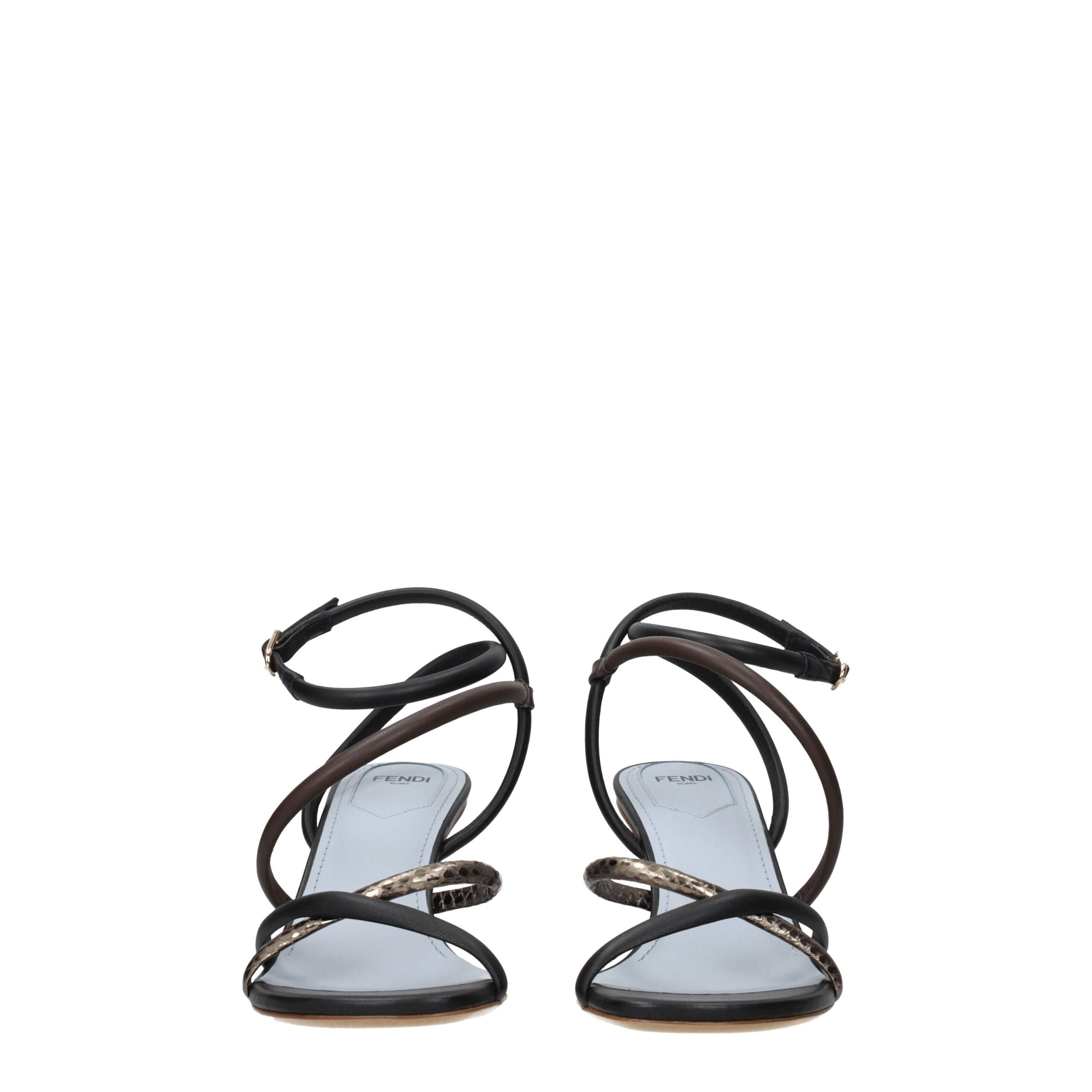 Fendi Multicolor Leather Sandal