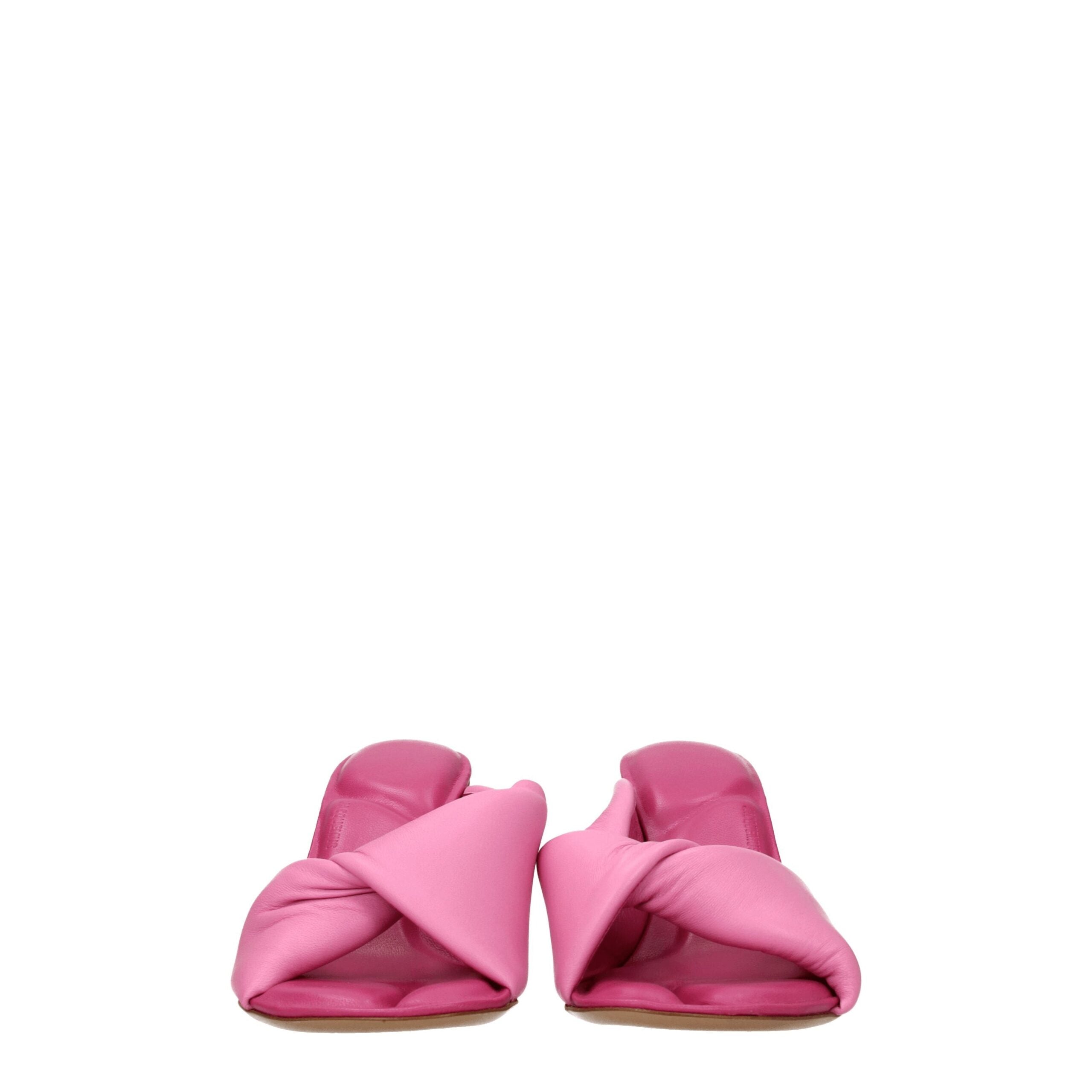 Jacquemus Pink Leather Sandal
