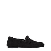 Dolce & Gabbana Black Fabric Loafer