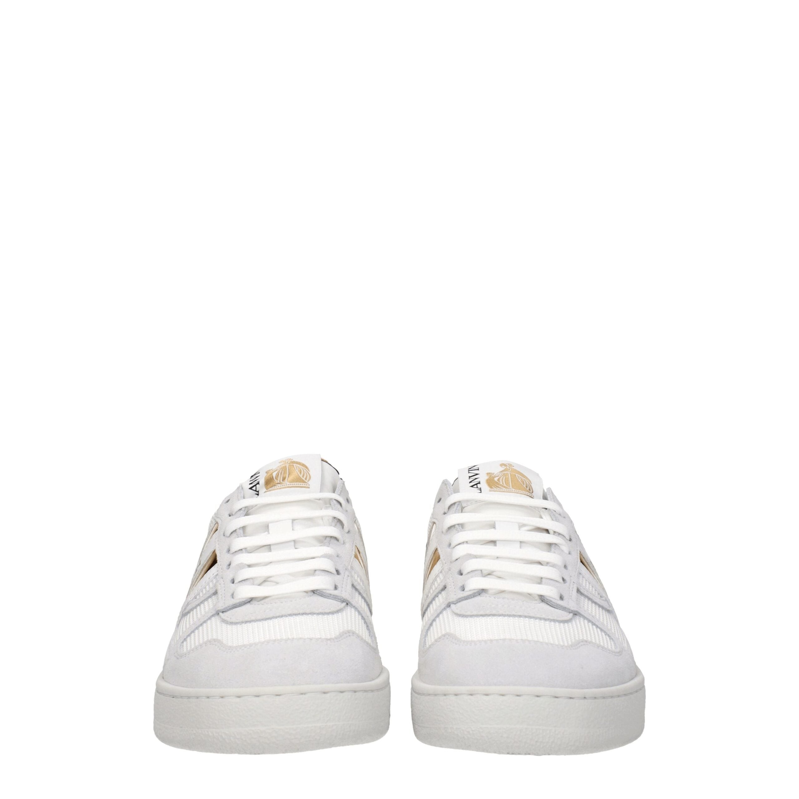 Lanvin White Fabric Sneakers