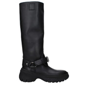 Burberry Black Leather Boot