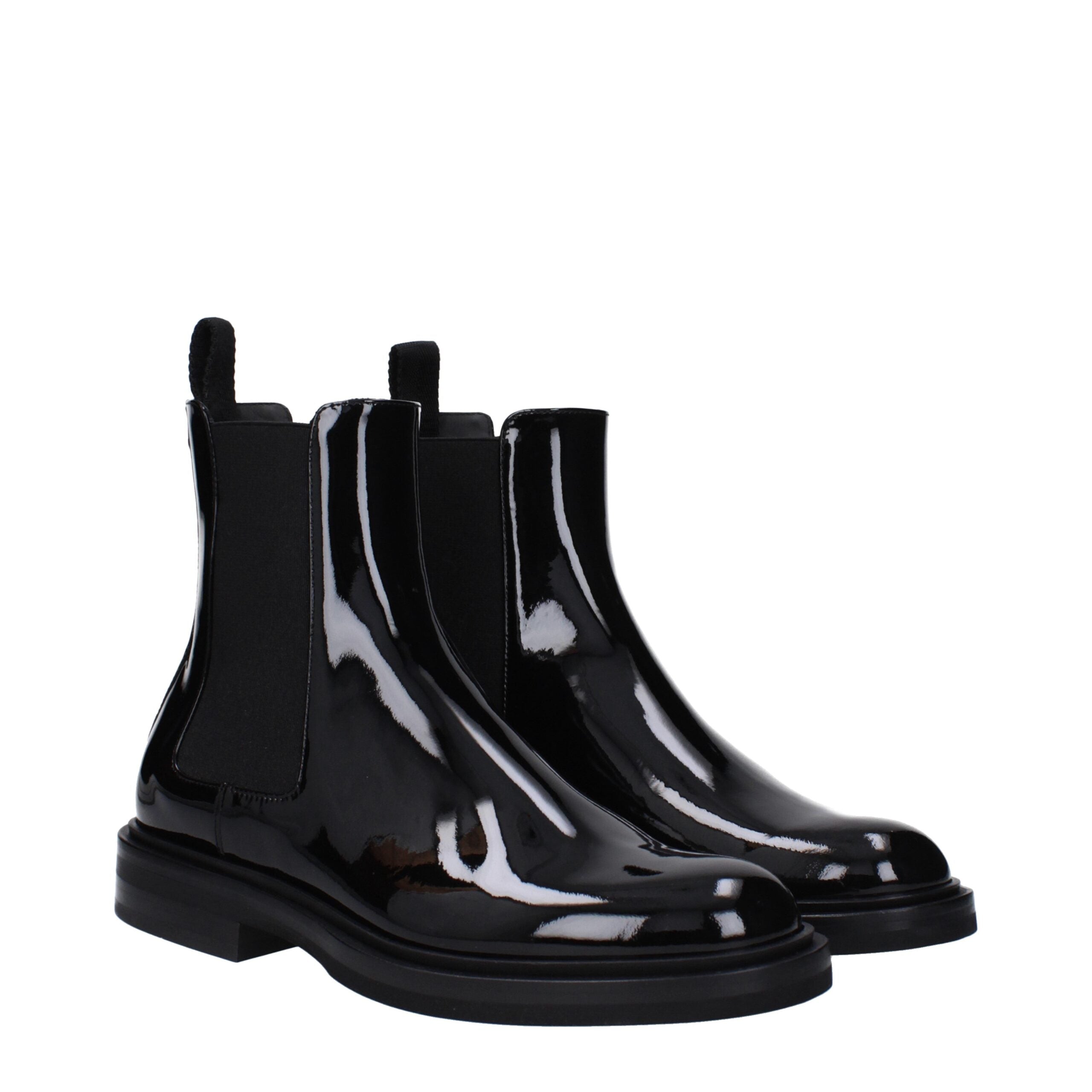 Dolce & Gabbana Black Leather Ankle